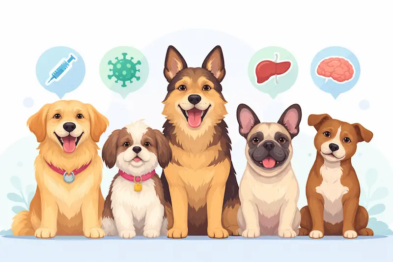 5 malattie comuni nei cani: allergie, otite, leishmaniosi, artrosi e diabete mellito — sintomi e prevenzione